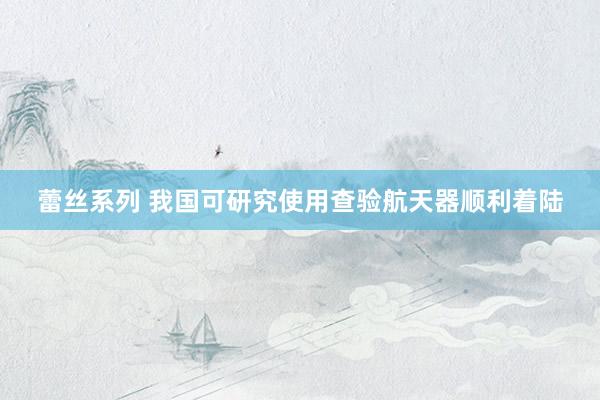 蕾丝系列 我国可研究使用查验航天器顺利着陆