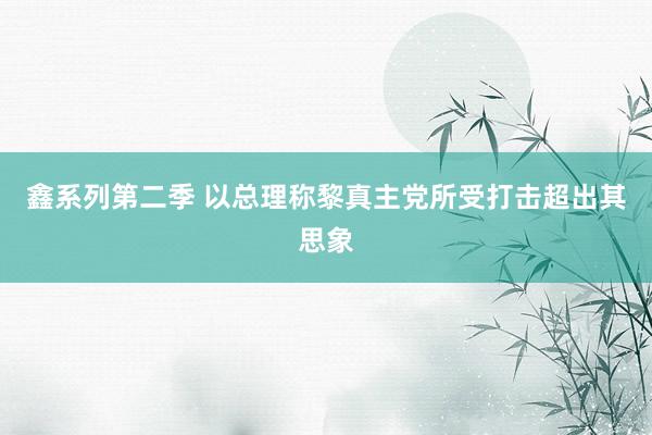 鑫系列第二季 以总理称黎真主党所受打击超出其思象
