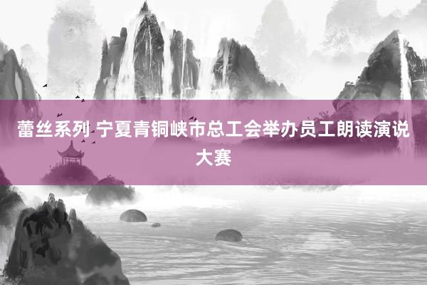 蕾丝系列 宁夏青铜峡市总工会举办员工朗读演说大赛