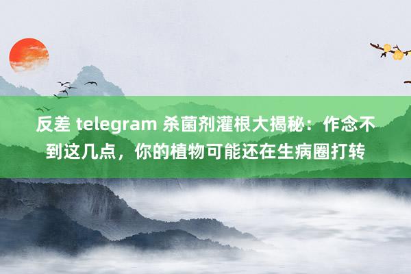 反差 telegram 杀菌剂灌根大揭秘：作念不到这几点，你的植物可能还在生病圈打转