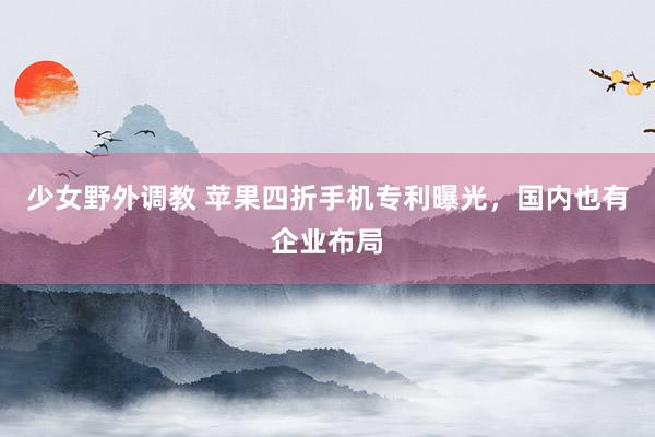少女野外调教 苹果四折手机专利曝光，国内也有企业布局