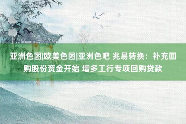 亚洲色图|欧美色图|亚洲色吧 兆易转换：补充回购股份资金开始 增多工行专项回购贷款