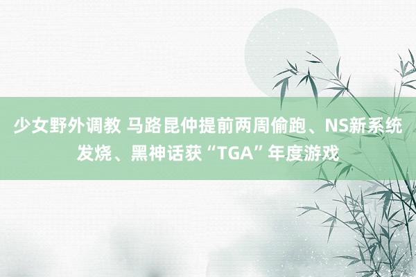 少女野外调教 马路昆仲提前两周偷跑、NS新系统发烧、黑神话获“TGA”年度游戏