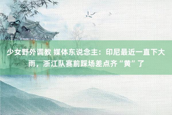少女野外调教 媒体东说念主：印尼最近一直下大雨，浙江队赛前踩场差点齐“黄”了