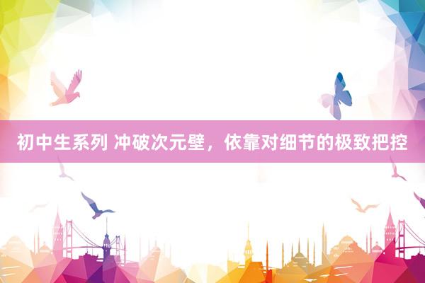 初中生系列 冲破次元壁,依靠对细节的极致把控