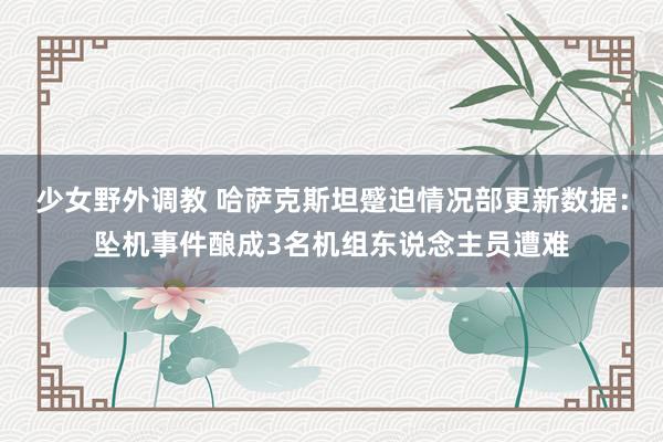 少女野外调教 哈萨克斯坦蹙迫情况部更新数据：坠机事件酿成3名机组东说念主员遭难