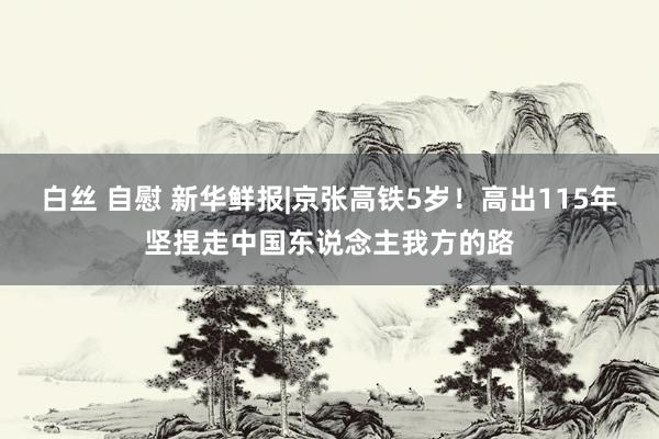 白丝 自慰 新华鲜报|京张高铁5岁！高出115年坚捏走中国东说念主我方的路