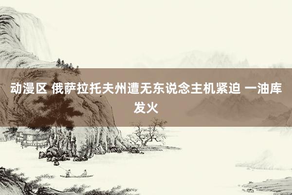 动漫区 俄萨拉托夫州遭无东说念主机紧迫 一油库发火