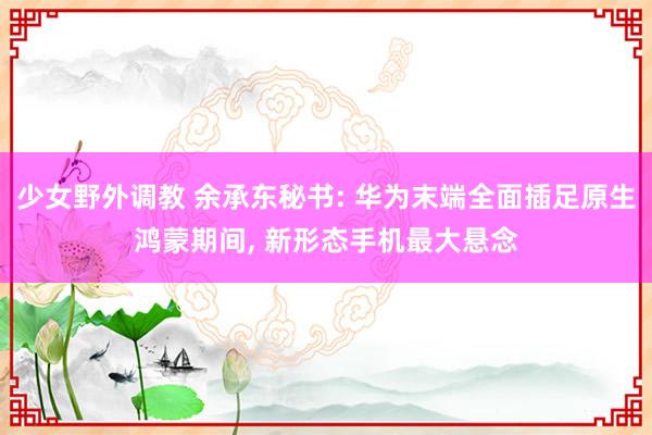 少女野外调教 余承东秘书: 华为末端全面插足原生鸿蒙期间， 新形态手机最大悬念