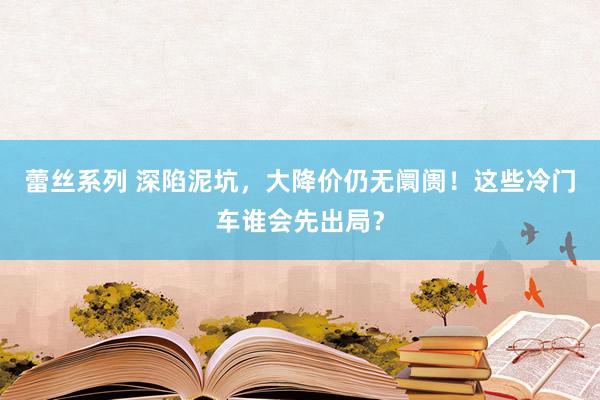 蕾丝系列 深陷泥坑，大降价仍无阛阓！这些冷门车谁会先出局？
