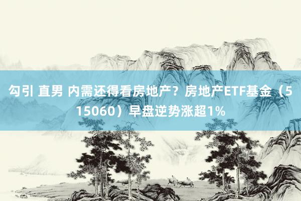 勾引 直男 内需还得看房地产？房地产ETF基金（515060）早盘逆势涨超1%
