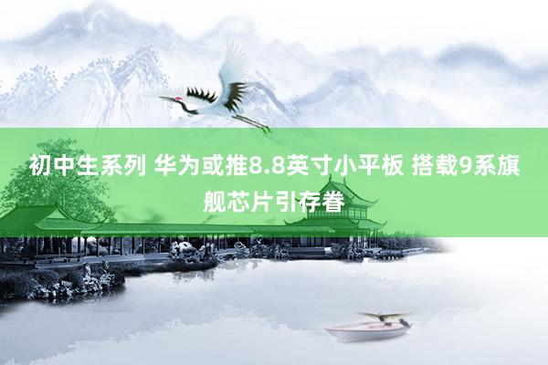初中生系列 华为或推8.8英寸小平板 搭载9系旗舰芯片引存眷