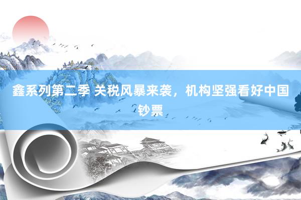 鑫系列第二季 关税风暴来袭，机构坚强看好中国钞票