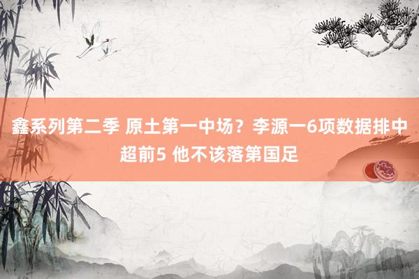 鑫系列第二季 原土第一中场？李源一6项数据排中超前5 他不该落第国足