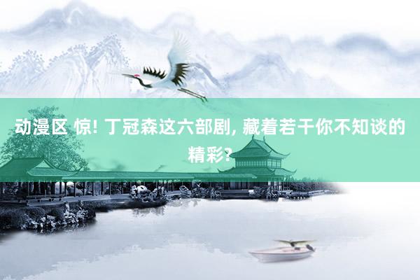 动漫区 惊! 丁冠森这六部剧， 藏着若干你不知谈的精彩?