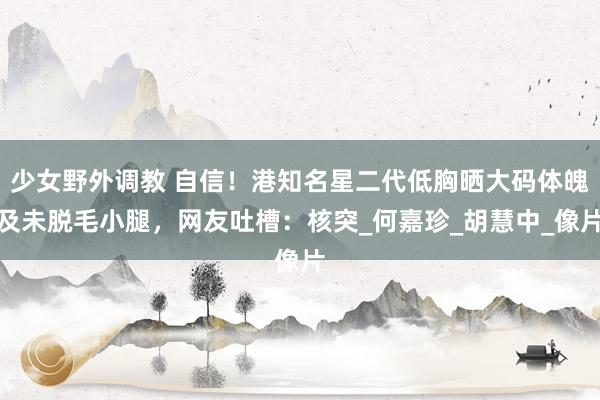 少女野外调教 自信！港知名星二代低胸晒大码体魄及未脱毛小腿，网友吐槽：核突_何嘉珍_胡慧中_像片