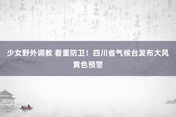 少女野外调教 着重防卫！四川省气候台发布大风黄色预警