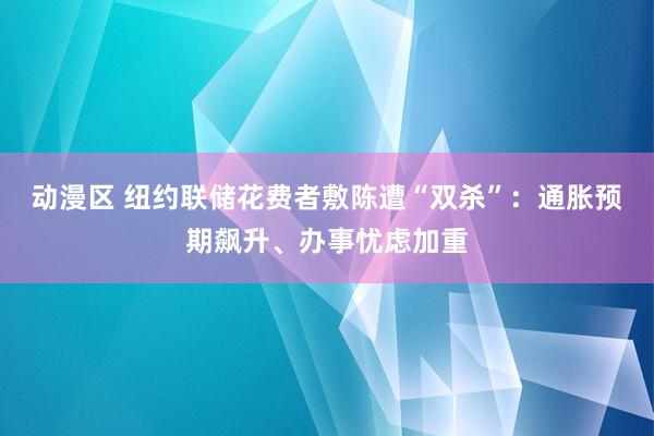 动漫区 纽约联储花费者敷陈遭“双杀”：通胀预期飙升、办事忧虑加重