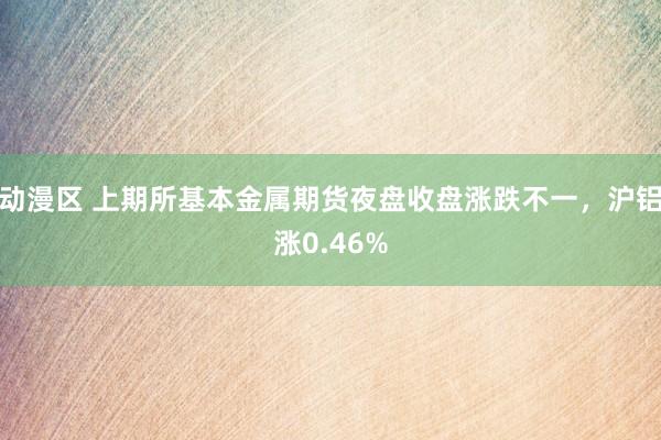 动漫区 上期所基本金属期货夜盘收盘涨跌不一，沪铝涨0.46%