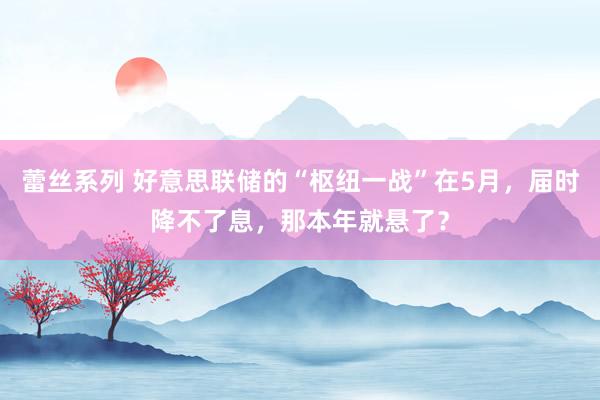 蕾丝系列 好意思联储的“枢纽一战”在5月，届时降不了息，那本年就悬了？